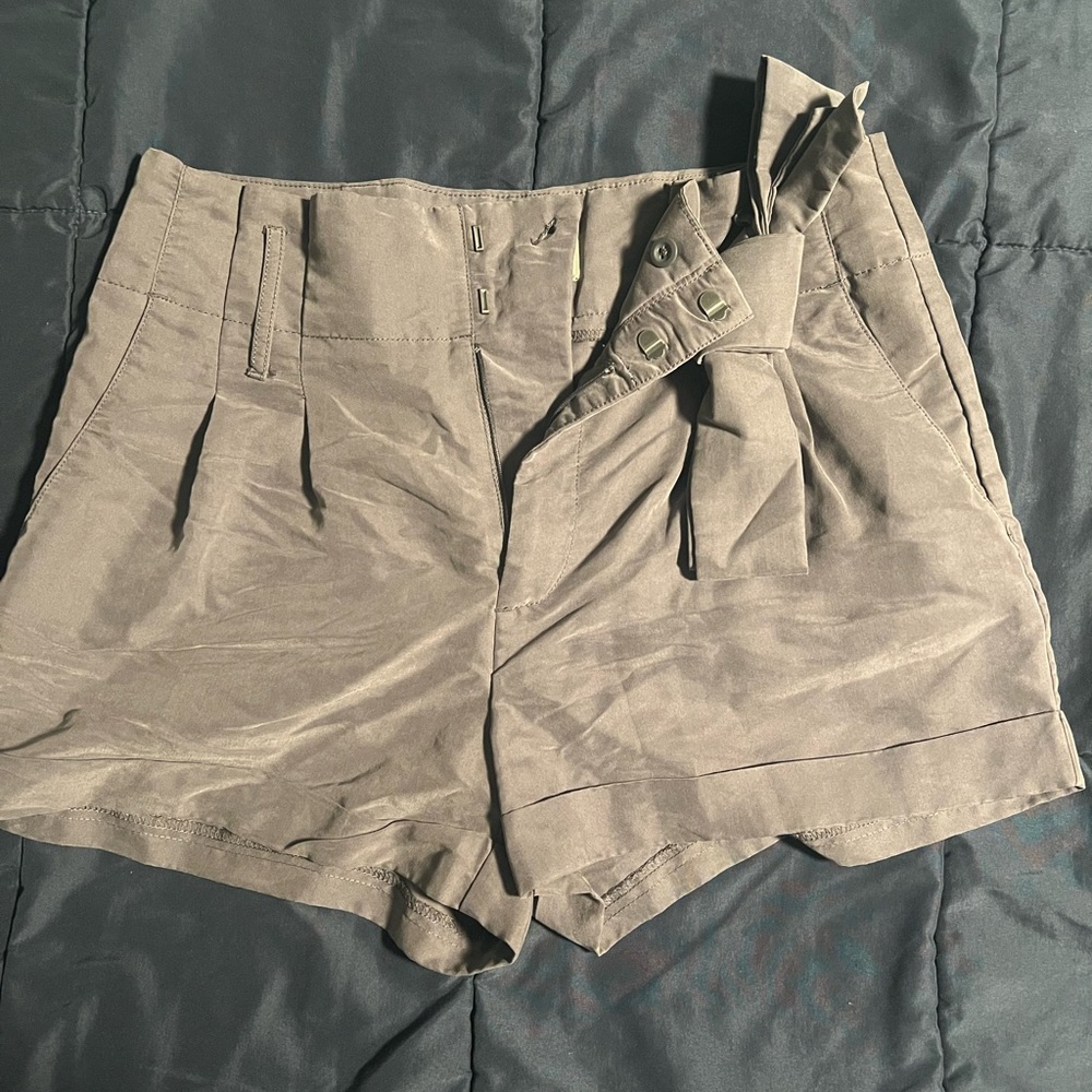 American Eagle Outfitters Gray High Waist Shorts